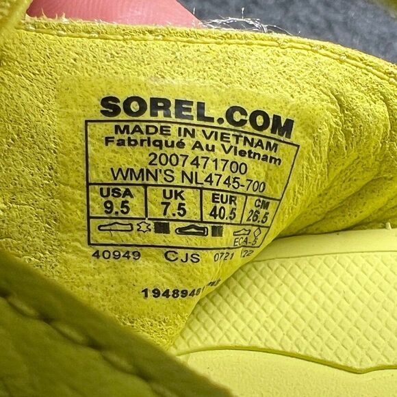 Sorel Explorer Blitz Sandals Women's 9.5 Bolt Yellow Multi Strap Elastic Shoes - Picture 11 of 11